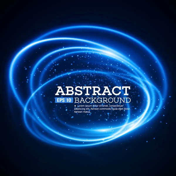 Abstracte blauwe verlichting Effect achtergrond. Vectorillustratie — Stockvector