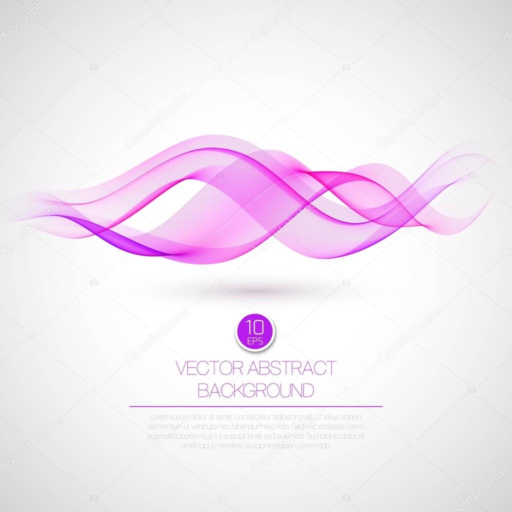 Wave smoke background. Vector illustration