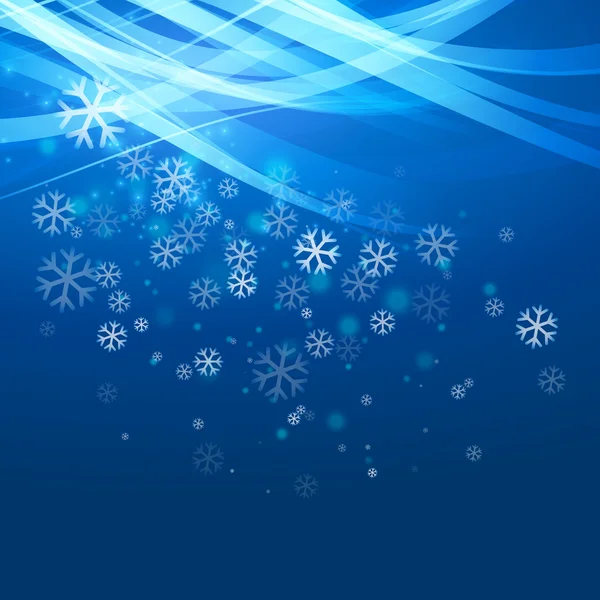 Sfondo vettoriale di Natale con fiocchi di neve — Vettoriale Stock