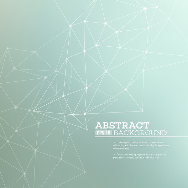 Fondo abstracto con concepto de conexión. Ilustración vectorial — Vector de stock