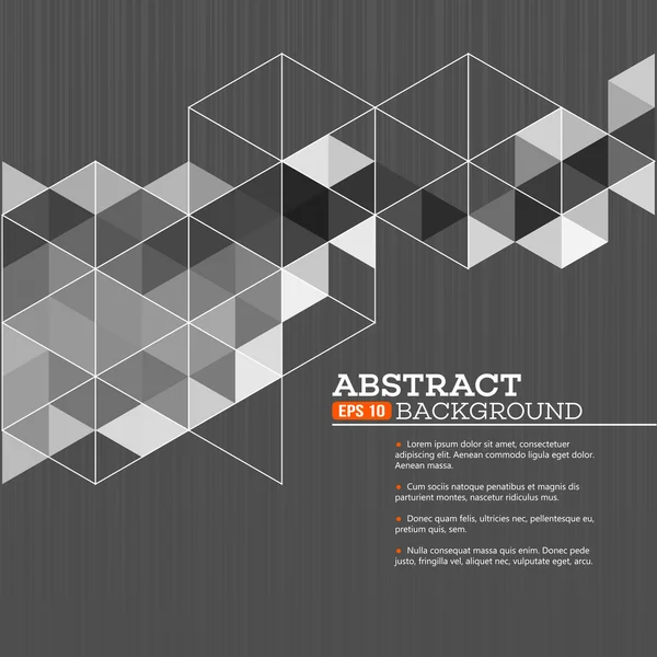 Abstracte sjabloon achtergrond met driehoek vormen — Stockvector