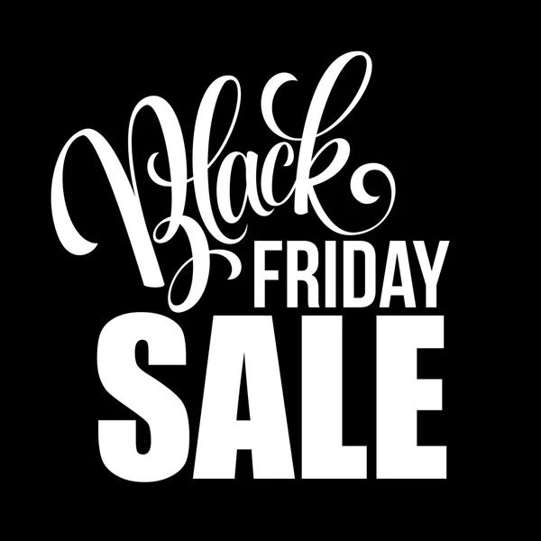 Black Friday Sale Design Caligráfico. Ilustração vetorial — Vetor de Stock