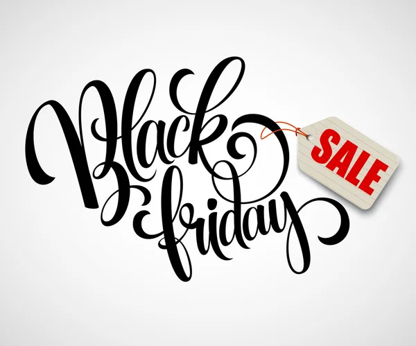 Black Friday Sale Design Caligráfico. Ilustração vetorial — Vetor de Stock