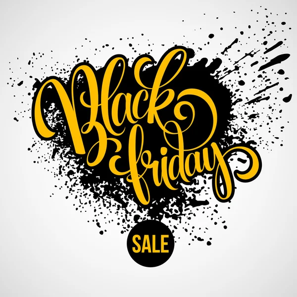 Black Friday Sale Calligraphic Design. Vector illustration — Stock Vector