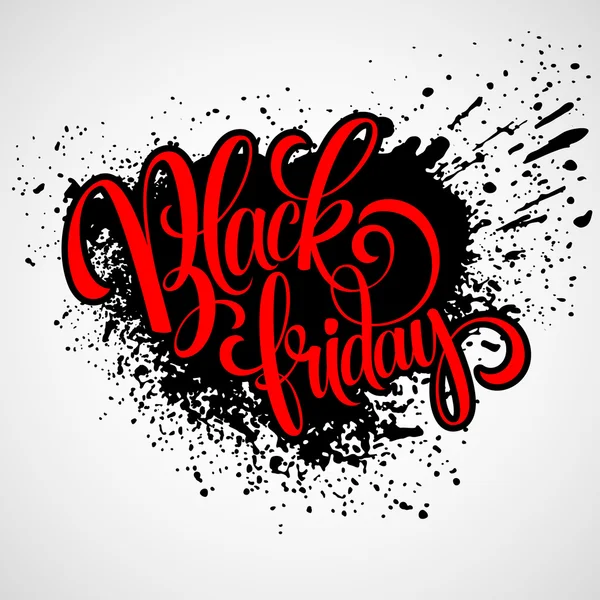 Černý pátek prodej kaligrafické Design. Vektorové ilustrace — Stockový vektor