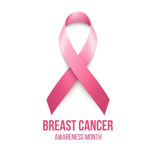 Breast Cancer Awareness lint achtergrond. Vectorillustratie — Stockvector