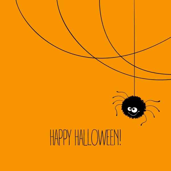 Divertente Halloween biglietto di auguri occhi da mostro. Illustrazione vettoriale — Vettoriale Stock