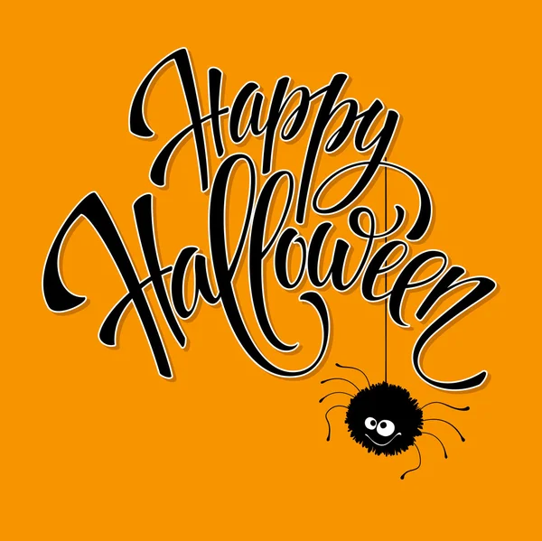 Mata monster kartu ucapan Halloween yang lucu. Ilustrasi vektor - Stok Vektor