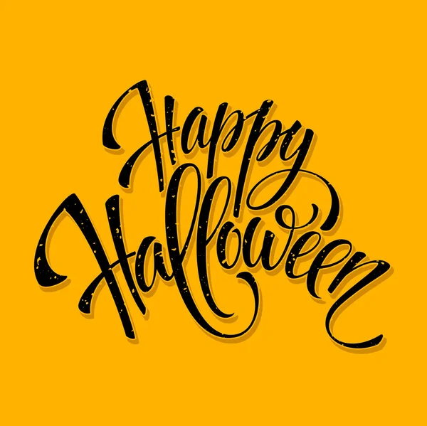 Halloween lettering greeting card. Vector illustration — Stock Vector