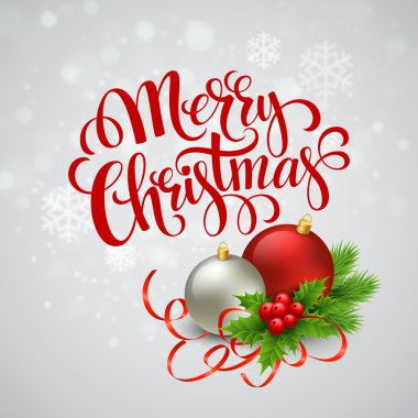 Noel tebrik kartı. Vektör illüstrasyonu