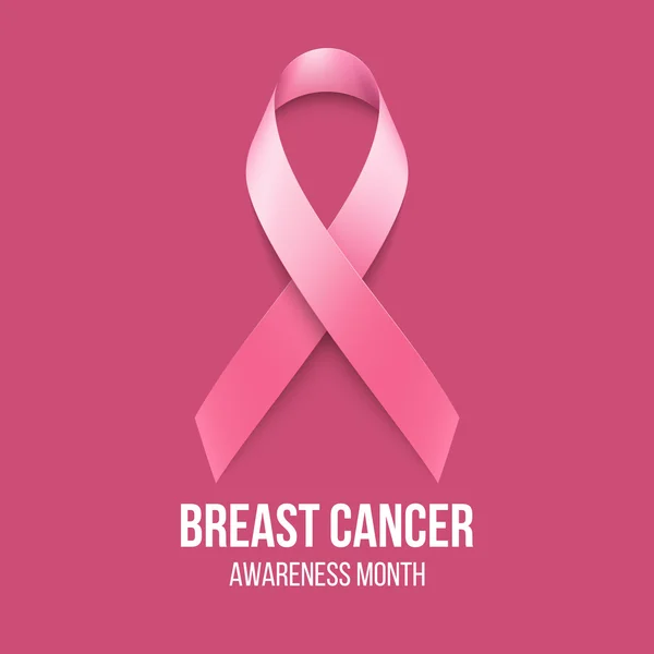 Breast Cancer Awareness lint achtergrond. Vectorillustratie — Stockvector