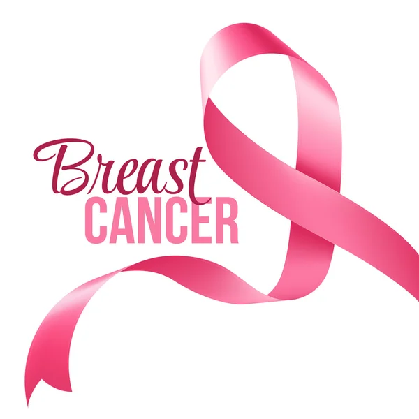 Breast Cancer Awareness lint achtergrond. Vectorillustratie — Stockvector