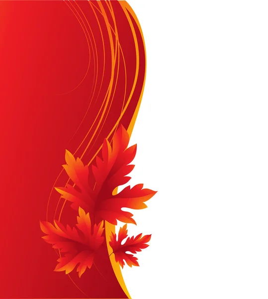 Autumn maple leaves background. Vector illustration — Stock Vector