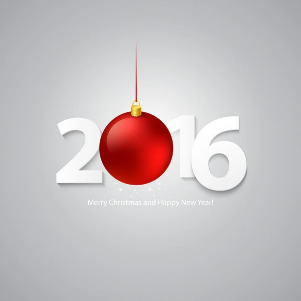 2016 Joyeux Noël et Bonne Année Contexte. Illustration vectorielle — Image vectorielle