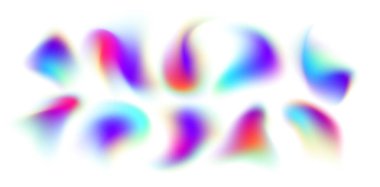 Canlı bulanık renk damlaları yaratıcı arka planlar ve tasarım projeleri için ideal bir rüya gibi soyut bir ruh hali yaratır..