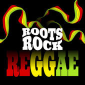 Roots Rock Reggae Musik Design. Vektorillustration