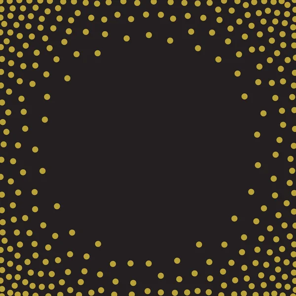 Patrón negro y dorado. Ilustración vectorial — Vector de stock