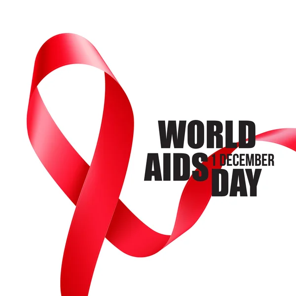 Aids Consapevolezza. Concetto della Giornata Mondiale dell'AIDS. Illustrazione vettoriale — Vettoriale Stock