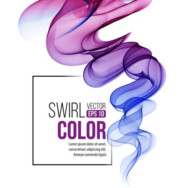 Abstract swirl violet background. Vector illustration — 스톡 벡터