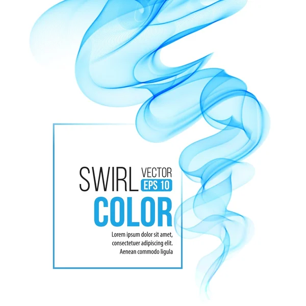 Vector blue swirl line abstract background. Vector illustration — Stock Vector