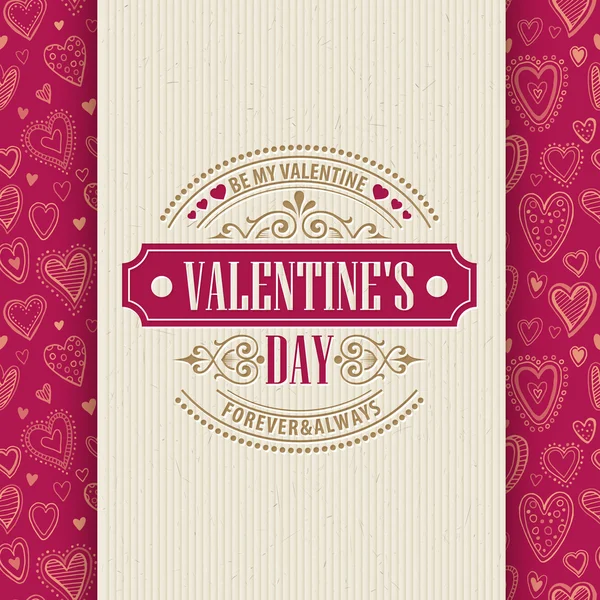 Поздравительная открытка на день Святого Валентина — стоковый вектор