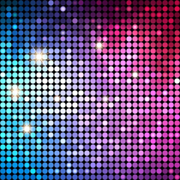 Pois colorés fond abstrait disco. Contexte vectoriel — Image vectorielle