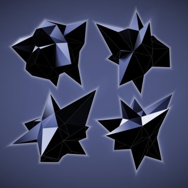 Soyut üçgen alanı düşük Poli.