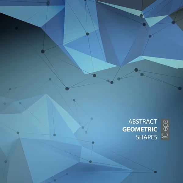 Abstraktní trojúhelníky prostor nízké poly. — Stockový vektor