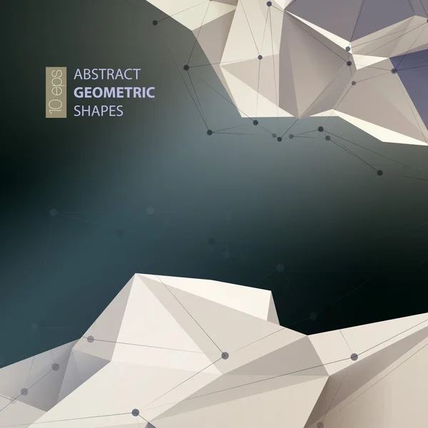 Triangles abstraits espace bas poly . — Image vectorielle