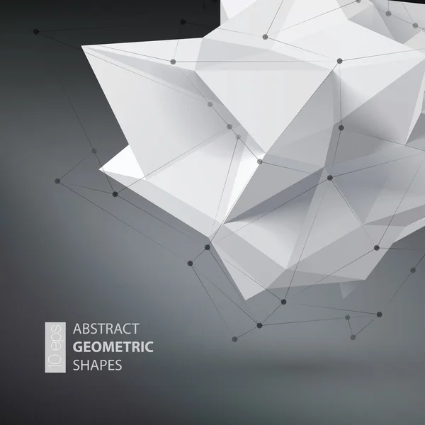 Triangles abstraits espace bas poly . — Image vectorielle