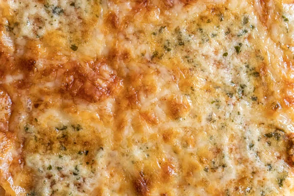 Macro Close Cheese Pizza — Stock Photo, Image