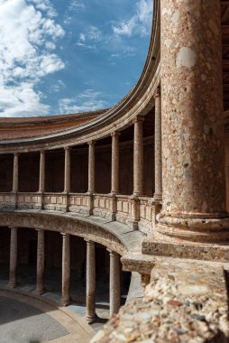 Alambra, Granada 'nın dış güzelliklerinin farklı detayları..