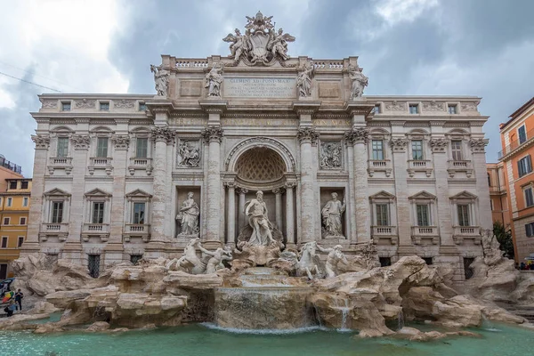 Знаменитий Фонтан Треві Рим Італія — стокове фото