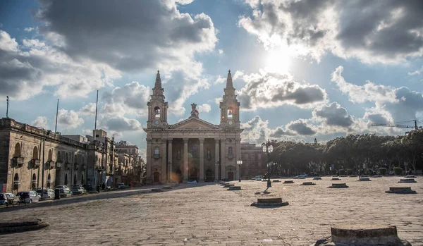 Spacerując Ulicami Valletta Malta — Zdjęcie stockowe