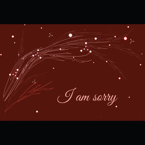 Ik Am Sorry vector abstracte textuur, plaats voor tekst — Stockvector