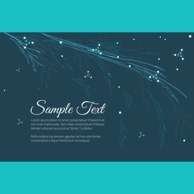 Elegant vector lettering in abstract style with place for text. Perfect for invitations, greeting cards, save the date. clipart