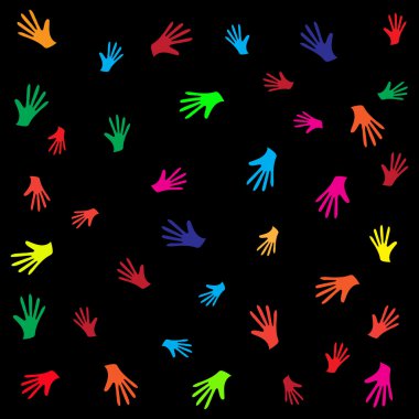 Soyut vektör geometrik soyutlama - eller ile seamless modeli