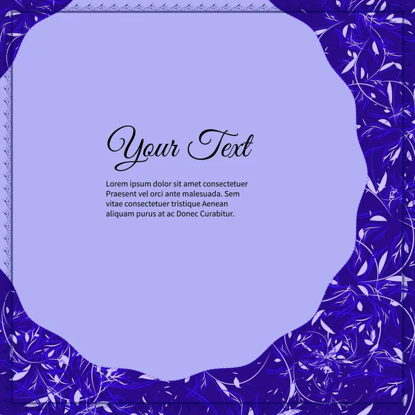 Elegante escritura vectorial en estilo abstracto con lugar para el texto. Perfecto para invitaciones, tarjetas de felicitación, guardar la fecha . — Vector de stock