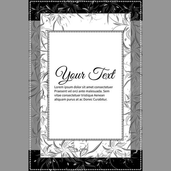 Elegante escritura vectorial en estilo abstracto con lugar para el texto. Perfecto para invitaciones, tarjetas de felicitación, guardar la fecha . — Vector de stock