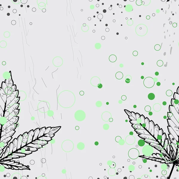 Patrón vectorial sin costura abstracto con hojas de marihuana coloridas — Archivo Imágenes Vectoriales