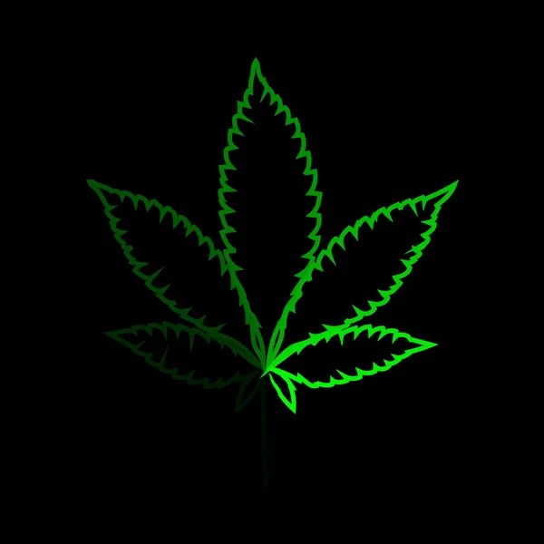 霓虹灯大麻叶图库矢量图片 免版税霓虹灯大麻叶插图 Depositphotos