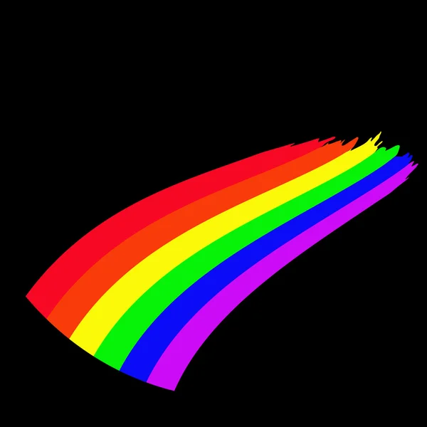 Imagem vetorial da bandeira do arco-íris de seis riscas — Vetor de Stock