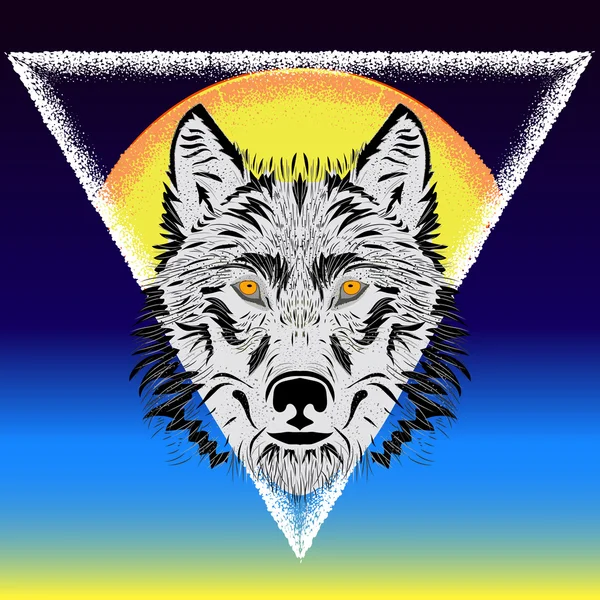 Vector image of Wolf — Stock Vector