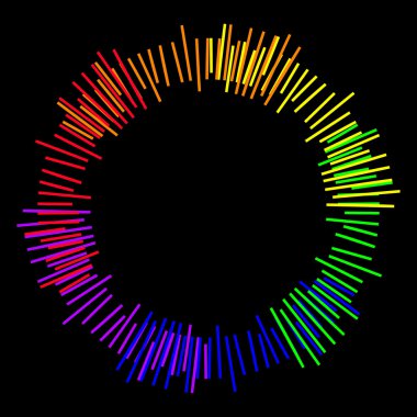 Vektör resim altı şerit gökkuşağı soyutlama