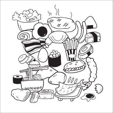 Gıda çizim set menü