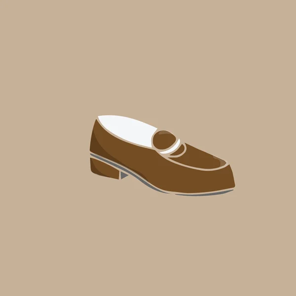 履物ファッション レザー靴漫画 — ストックベクタ