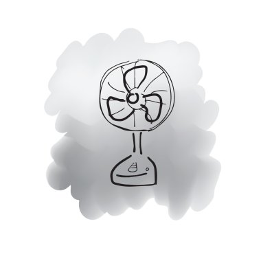 Vantilatör fırça çizim