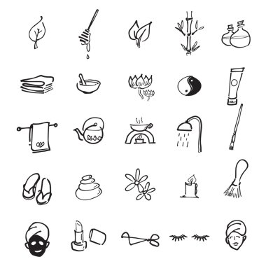 Spa Icons set 2 sakin ol