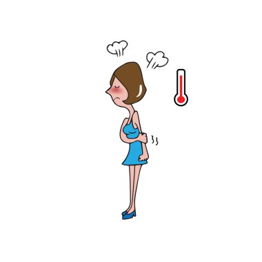 İnsanlar kadın kızgın çizgi film