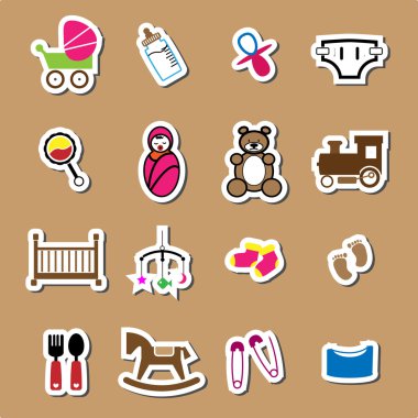 Yeni doğan ve bebek simgeler